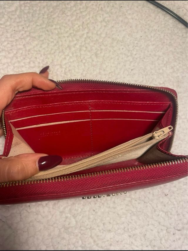 Cartera Coccinelle Piel Roja