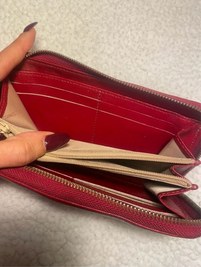 Cartera Coccinelle Piel Roja