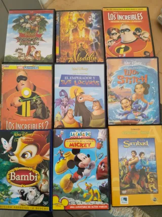 Lote Películas Disney DVD