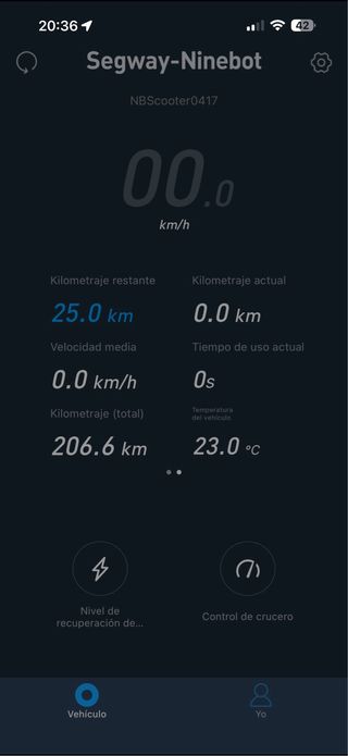 Patinete Segway Ninebot E45D Seminuevo