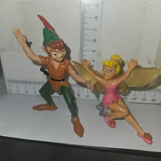 Figuras Peter Pan y Campanilla