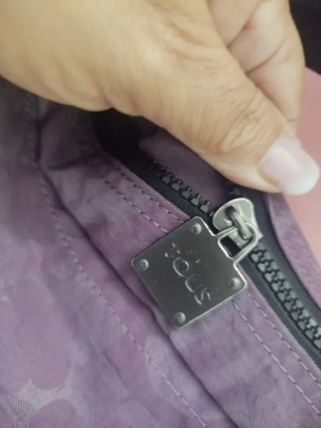 Bandolera Tous Morada Estampada