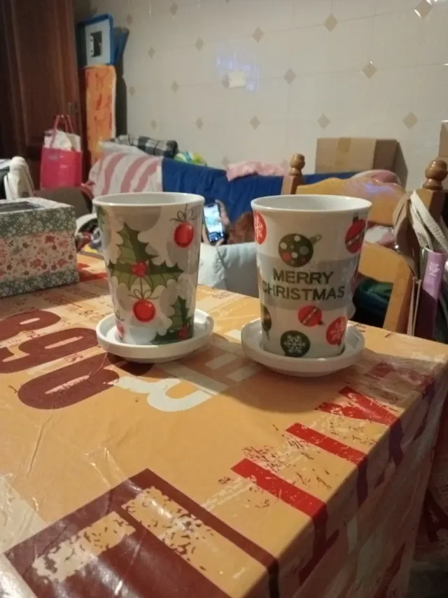 Set 2 Bicchieri Natale