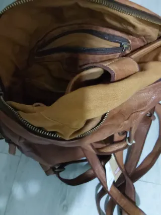 Mochila Pikolinos Cuero Marrón