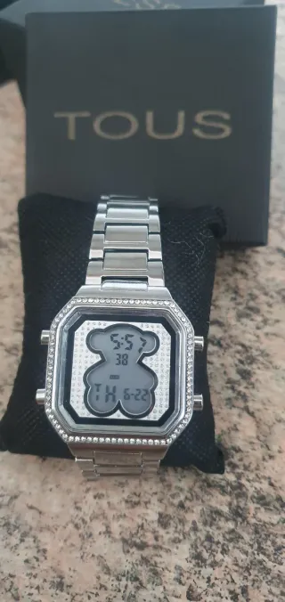 Reloj Tous Plata con Detalles Brillantes