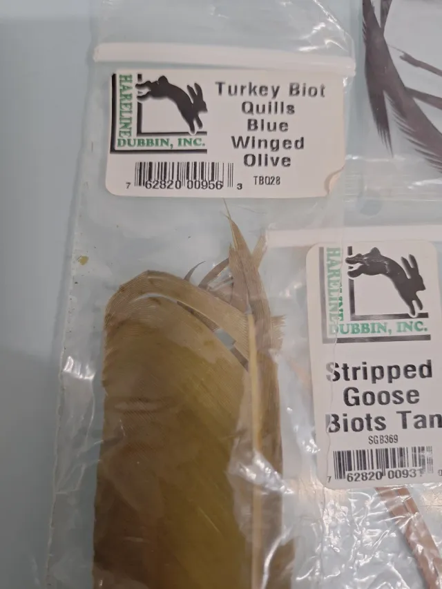 Biots de oca para montaje de moscas