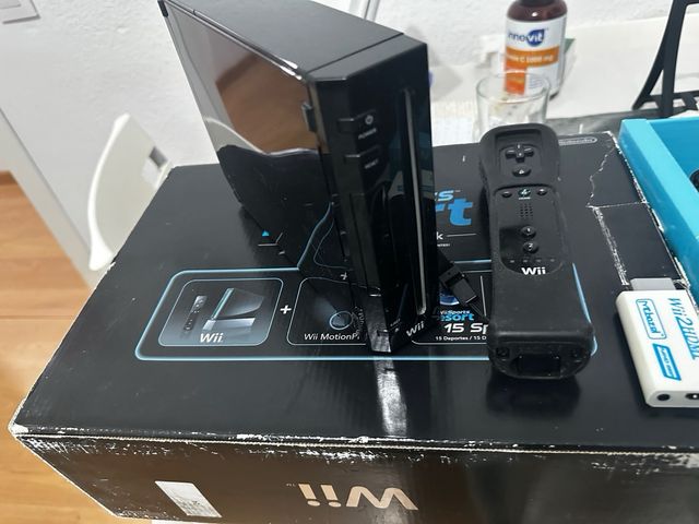 Nintendo Wii Negro + tabla wiifit