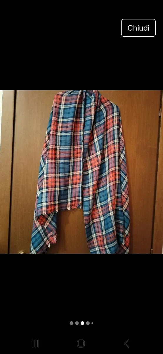 Sciarpa scialle quadri