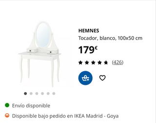 URGE vender: Tocador Ikea Cristal y Madera