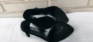 Botines Zara Tacón Aguja Negro 38