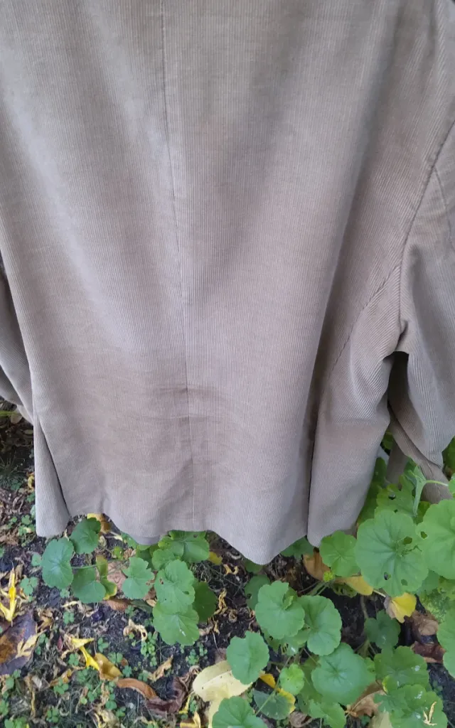 Chaqueta de pana caballero beige