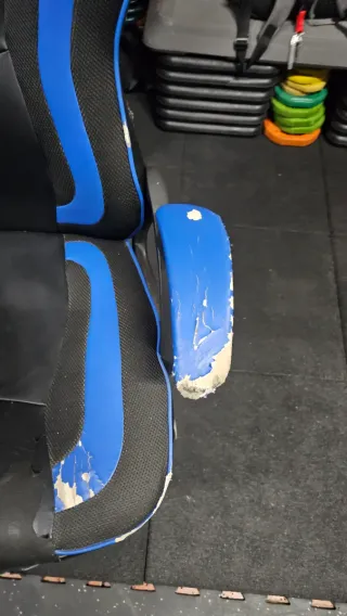 Silla Gaming 1337 Negra y Azul