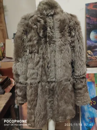 Cappotto in vera pelle scamosciata