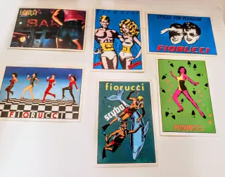 Set 6 Adesivi Vintage Fiorucci