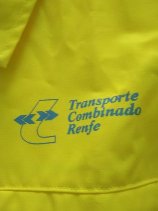Traje de trabajo RENFE reflectante amarillo