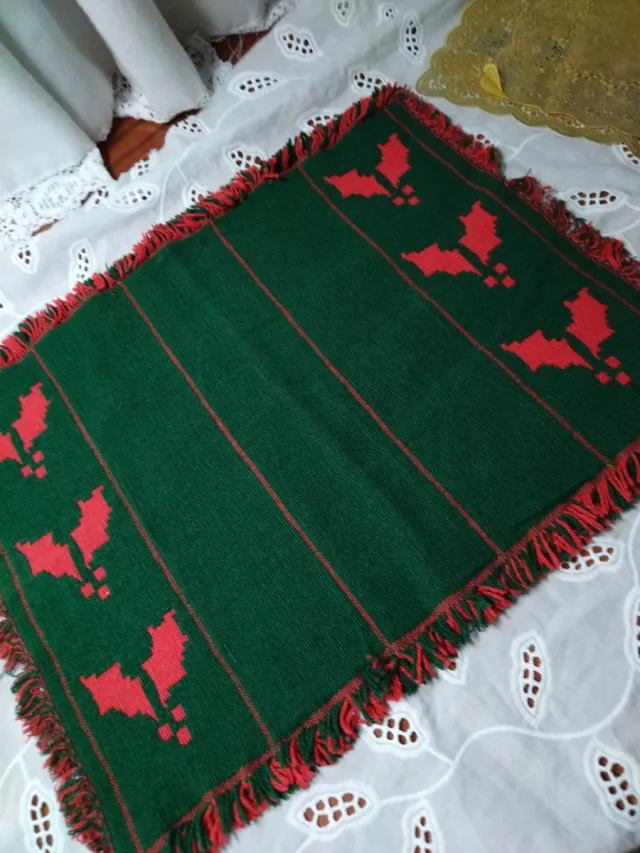 Tovaglia natalizia verde e rossa