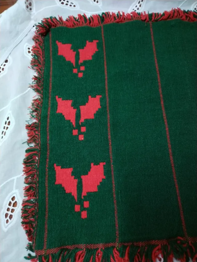 Tovaglia natalizia verde e rossa