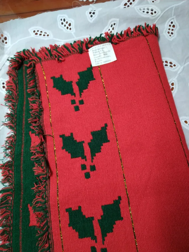 Tovaglia natalizia verde e rossa