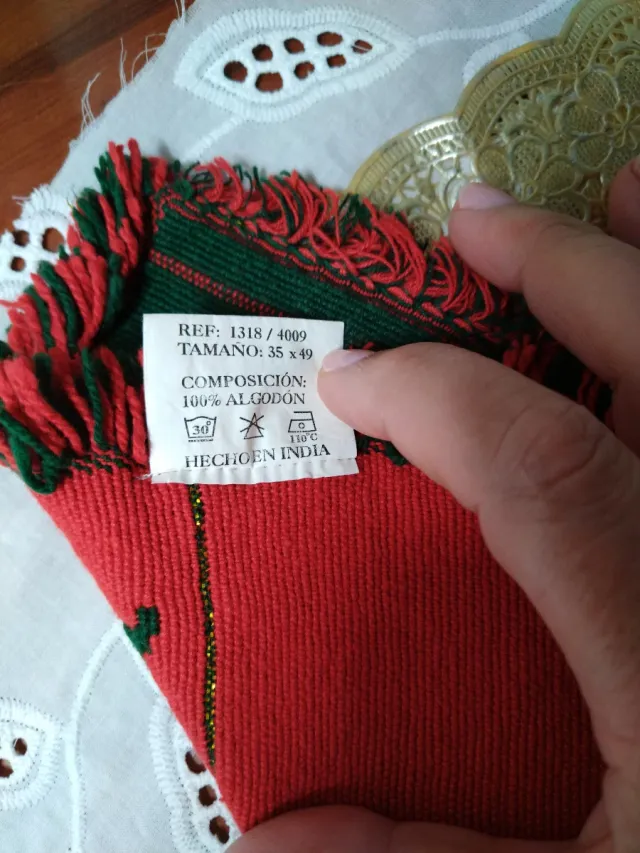 Tovaglia natalizia verde e rossa