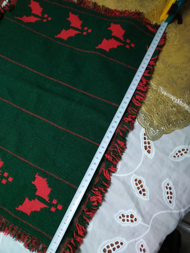 Tovaglia natalizia verde e rossa