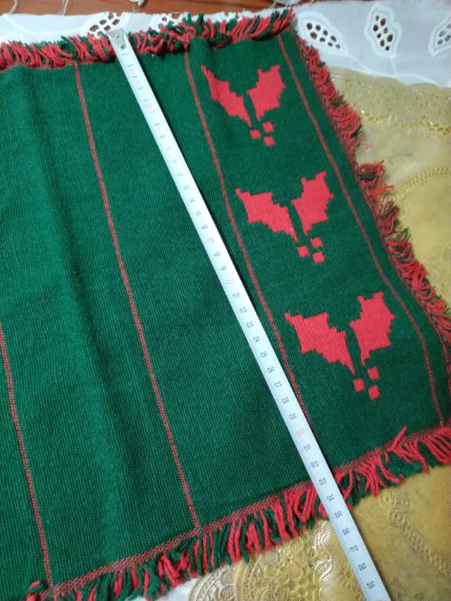 Tovaglia natalizia verde e rossa