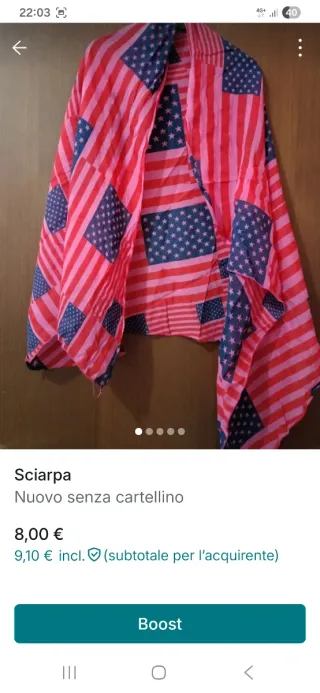 Sciarpa bandiera americana