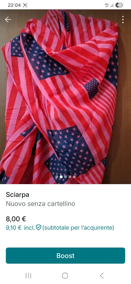 Sciarpa bandiera americana