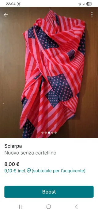 Sciarpa bandiera americana