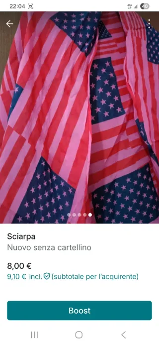 Sciarpa bandiera americana