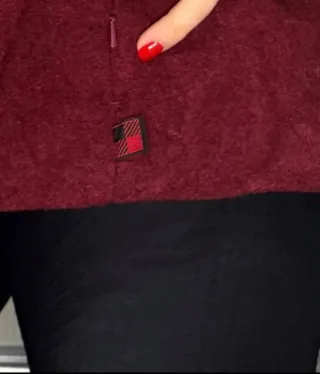 Woolrich cappotto corto donna rosso in pura lana