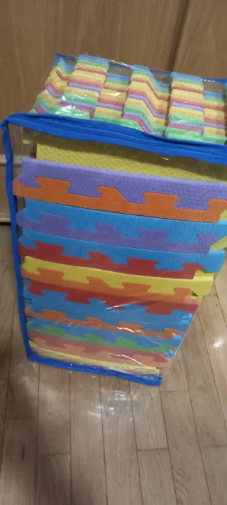 Alfombra Puzzle Números y Letras Colores