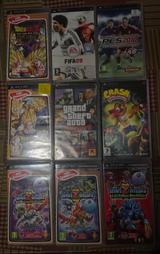 PSP 3004 Negra con juegos