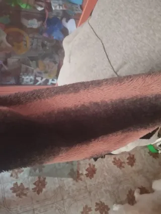 Sudadera gris con capucha y pelo