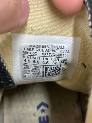 Converse All Star Nere Tg 37