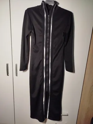 Abito vestito lungo con zip White Shades S ita