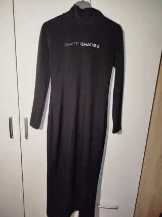 Abito vestito lungo con zip White Shades S ita