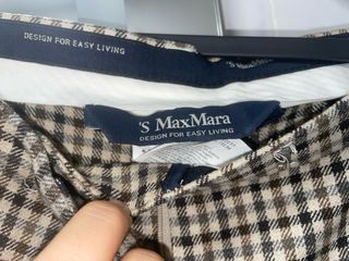 Pantalón Max Mara Talla 36 Cuadros