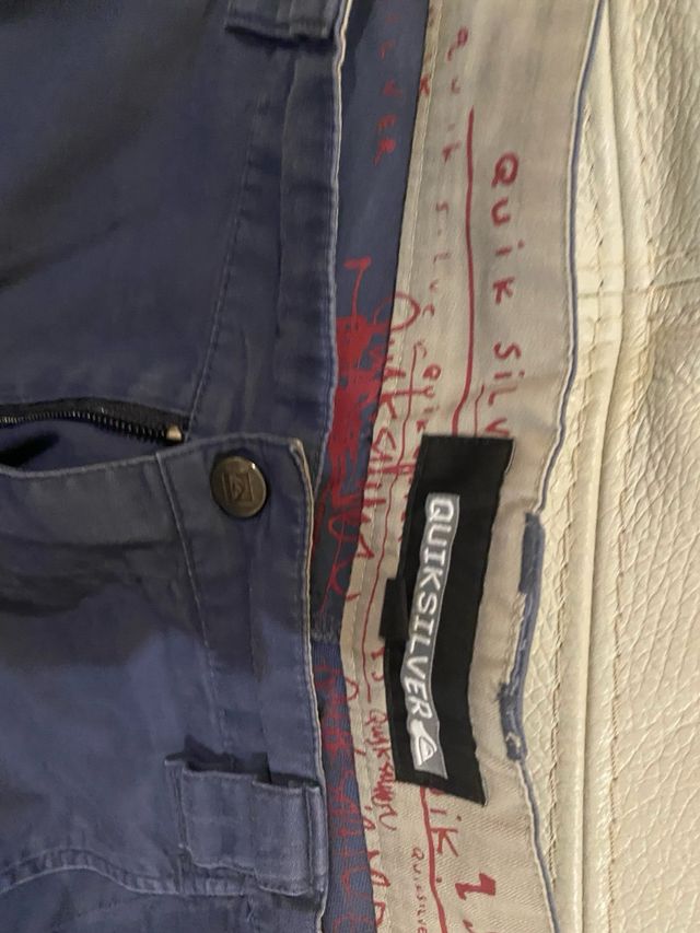 Pantalón Pirata Quiksilver Azul Talla 25