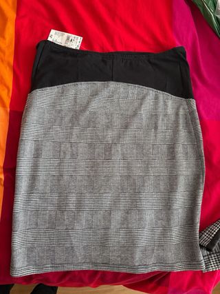 Falda Maternidad Plumas Talla M-L