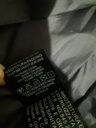 Cappotto uomo 70% piuma