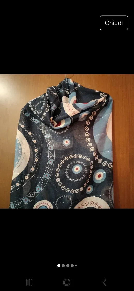 Sciarpa fantasia cerchi