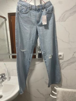 Pantalón vaquero Mango Wide Leg Talla 36