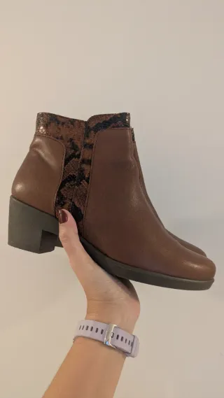 Botines 38 tacón bajo