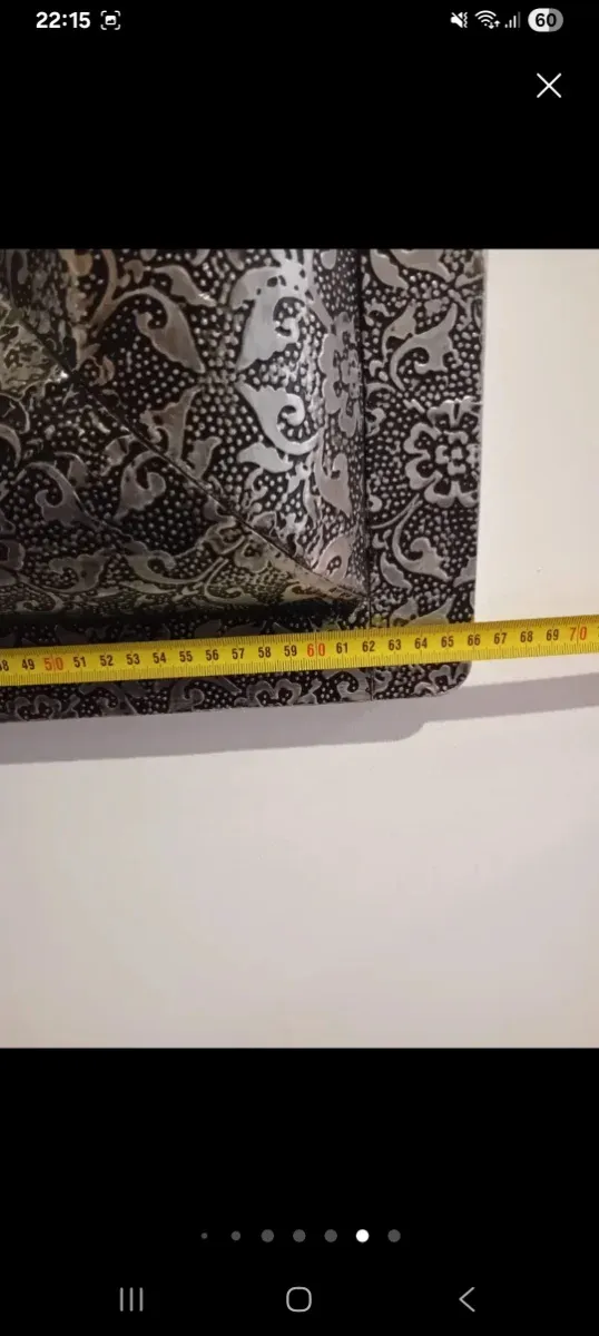 Espejo decorativo metal plateado