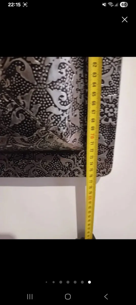 Espejo decorativo metal plateado