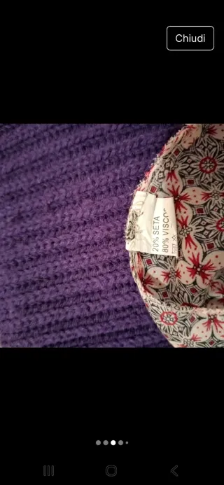 Sciarpa con fantasia floreale