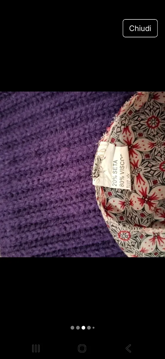 Sciarpa con fantasia floreale