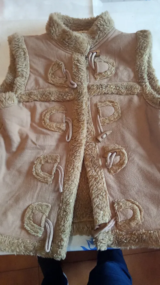 Colete forrado para criança 3-4 anos pastor Belém