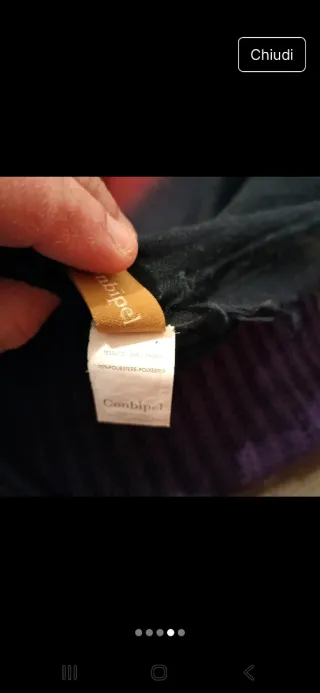 Sciarpa Conbipel sfumata arancione/blu