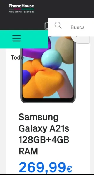 ✅️128Gb Samsung Galaxy A21s "Azul Metálico"
